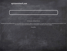 Tablet Screenshot of opinionnetwork.com